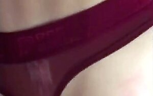 Red Thong Crossdresser Anal with Muscular Top