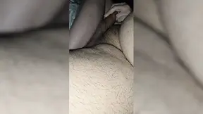 Step mom hand slip slowly and touch step son dick in front of