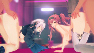 【Wuthering Flaps lovemaking sex2】Galbrena,Lupa group-pound THREE DIMENSIONAL Anime porn Toon.