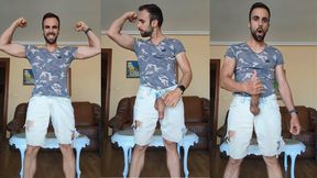 Jerking off and Cumming Over My Pants