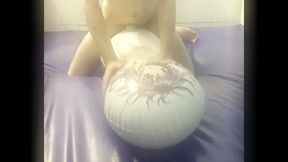 fucking the asuka love pillow on the spare waterbed 1