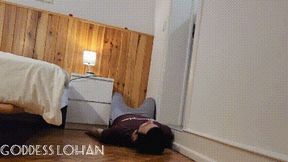 Goddess Lohan - Stepping on the slave while doing my activities at home - HD