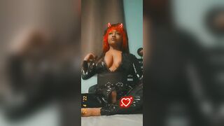 Jinx Vixen Catsuit Masturbation