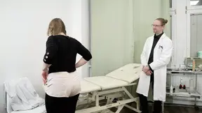 Doctor's Naughty Exam: Gynecologist probes pussy and ass
