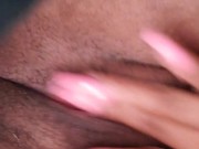 Long nails rubbing pussy