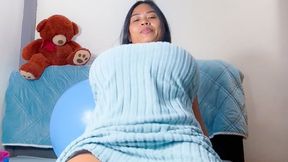 Looner Camylle Stuffs Huge Water Balloon Boobs And Plays With Them For You