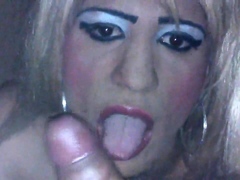 crossdresser sucks hard