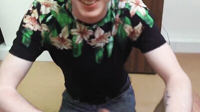 Horny bloke bends on top of the desk and gets ass-fucked