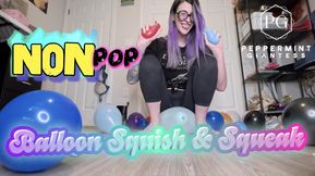🚫💥 Giantess Non-Pop Balloon Squish ASMR | Squeaky Feet & Hands, Slow Smushing, No Pops🎈