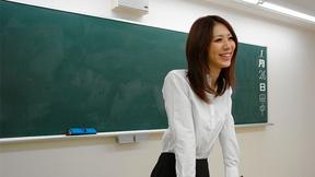 ”Naughty teacher, Riko Miyase is fucking her handsome university babe”