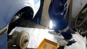 Auto Mechanic Timonrdd Found A Rubber Butt In The Clients Car And Fucked Her Hard