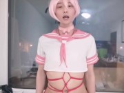 伪娘鹿岛cos阿福骑乘