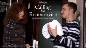 ”Mature Rafaella wanted some extra roomservice from her toyboy”