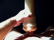 Fleshlight Stoya Destroya - Sinking into and cumming on