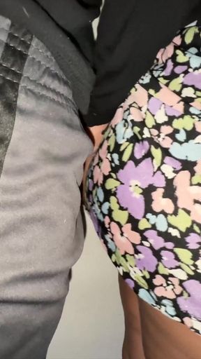 You Can See It When She Strokes the Stranger's Penis