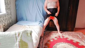 Gorgeous Crossdresser Making Seductive Eye Contact While Dancing