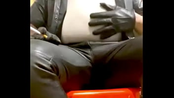 Sexy Leather Jeans &amp_ Tight Shirts Dom Dad Smoke Bate