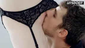 Blindfolded and tied up, girl gets pounded against the bar
