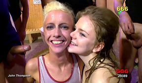 ggg blondes drenched in wild piss gangbang orgy p1080