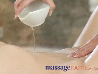 Massage Rooms Silky skin on skin young lesbian climax