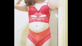 Red lingerie
