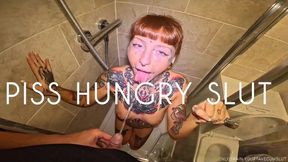 Slut loves being used as a toilet pee whore