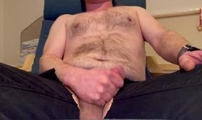 German kink gets ready with hard stroking handjob and squirt