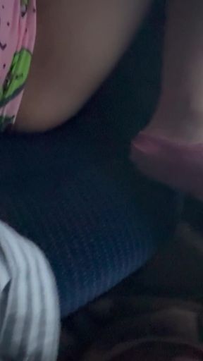 Road to MEDELLIN, jerkoff and fingering pussy with in public service bus   Clip 3