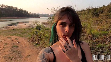 A Dread Hot fica molhadinha de transar em público, e QUASE fomos pegos no flagra, vem ver!