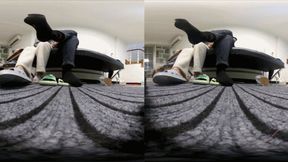 3DVR180 Tony Martina socks smelly feet crush dwarfs