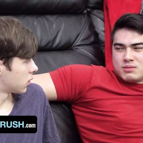 BrotherCrush - Cute Young Twink Gets His Tight Asshole Filled With His Step Brothers Hot Jizz