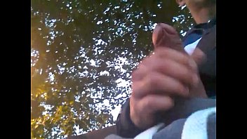 A little bit of wank on park bench