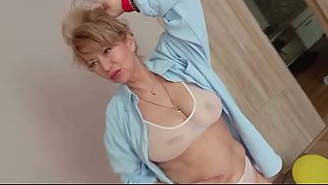 The return of the cool whore Aimee! Cock in her mouth, dildo in her pussy and other jokes of a depraved mature MILF...))