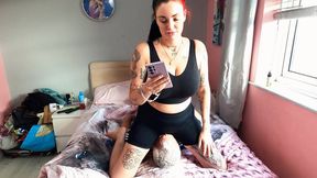 Face Sitting In Tight Gym Clothes (4K)