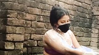 Shower movie of Bangladeshi village women akhi looking great with