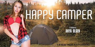 Happy Camper - Drilling Young and Tight Babe Outdoor