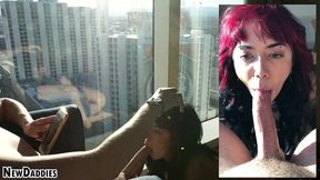 casting goth aurora anarchy - face fuck - drinks cum - best pov blowjob - rough doggystyle