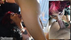 casting goth aurora anarchy - face fuck - drinks cum - best pov blowjob - rough doggystyle