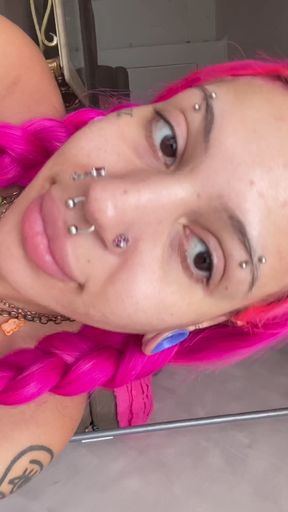 Teen Exposing All of Her Holes Spreading Pussy Bimbo Pink Holes Brown Lips Shaved Spread Asshole Petite Skinny Slut Natural Boob