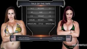 Bella rossi porn with tender Bella Rossi and Sarah Brooke from Evolved Fights Lez