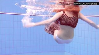 Ginger Small Tits Teen Katka Swimming