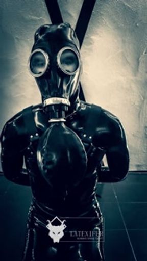 Latex Breath Play Gas Mask Training (Session 21)
