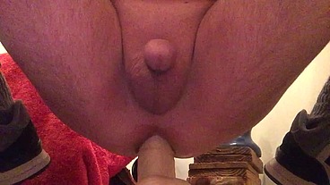 EastTNGuy22 Anal dildo riding with cum