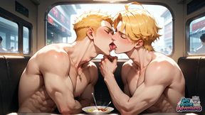 The Wonderful Muscle Bomb Takes a Teach Ride and Opens His Butt up for a Cherry-filled Demonstrate of Mischievous Gay