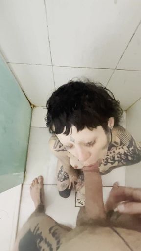 Tattooed Slut Never Stops Halfway Every Drop, Every Time, All the Piss