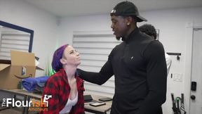 Norah Nova's Tempting Encounter: A Debt Paid in Passionate Interracial Action!