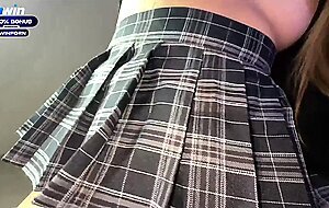 Katy milligan, sexy student waited for her boyfriend and deeply swallowed his cock