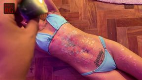 wax play com a ninfeta safira mel