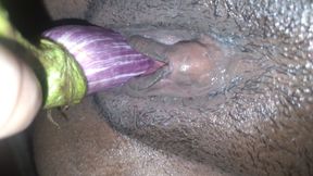 Masturbation with Brinjal Brown Girl Fucked