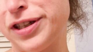 Clean up my red silky jizzed panty